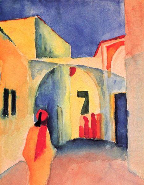 View into a Lane, August Macke